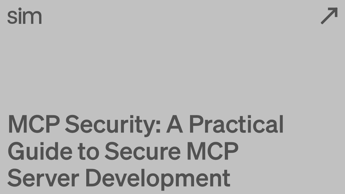 MCP Security: A Practical Guide to Secure MCP Server Development